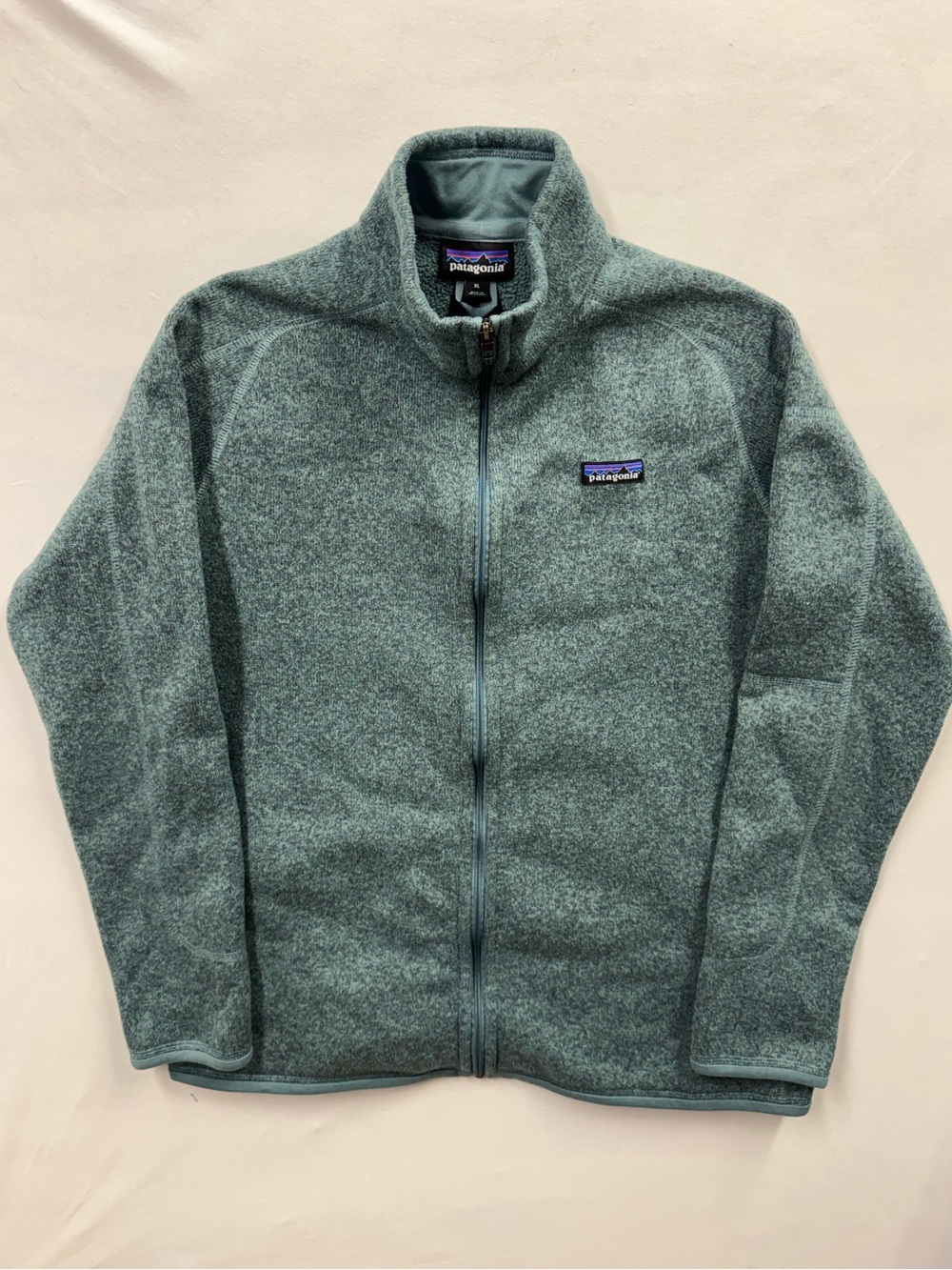 Patagonia Better Sweater Blue Teal Full Zip Fleece Women's XL STY25542 Hiking